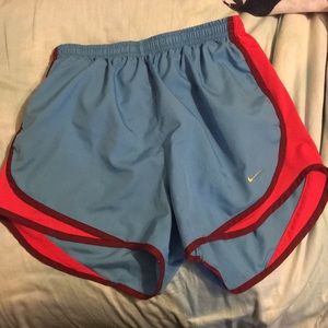 Blue Nike shorts